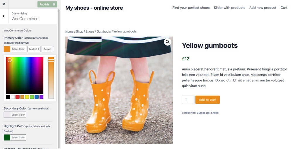 WooCommerce Colors-Plugin