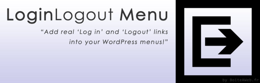 LoginLogout-Menü