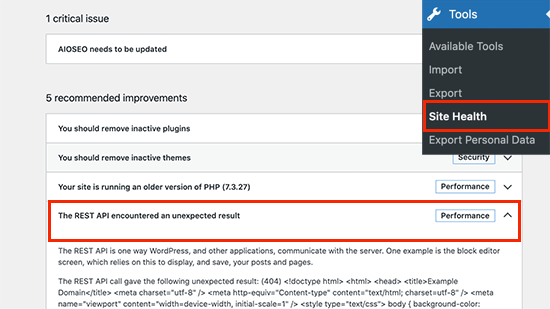 REST-API-Problem in WordPress