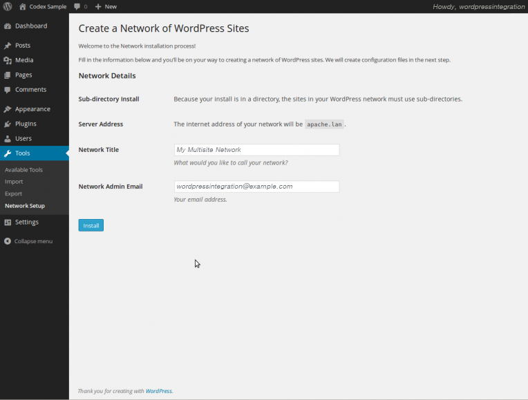 WordPress Multisite-Einrichtung