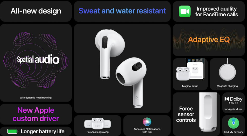 AirPods 3-Funktionen