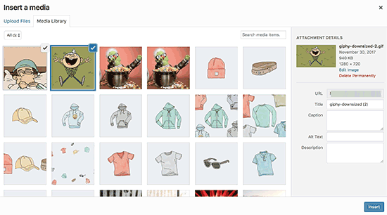 Laden Sie GIFs mit der Schaltfläche Gif hinzufügen hoch