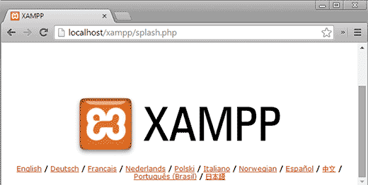 XAMPP erfolgreich auf einem USB-Laufwerk installiert