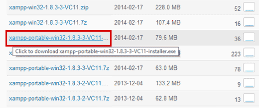 Tragbare XAMPP-Version