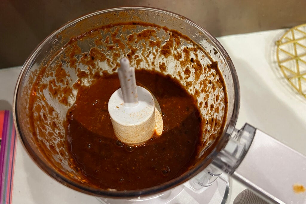 Cuisinart Mini Prep Pro Sauce nach dem Mixen
