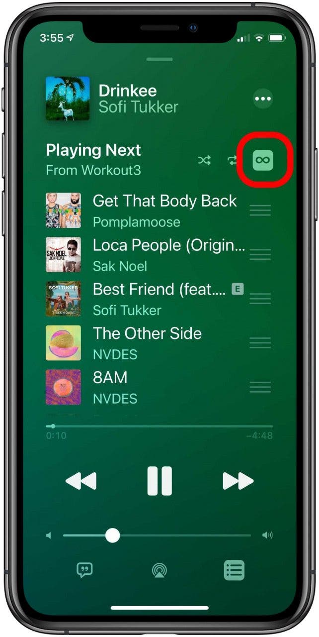 Apfel Musik Autoplay