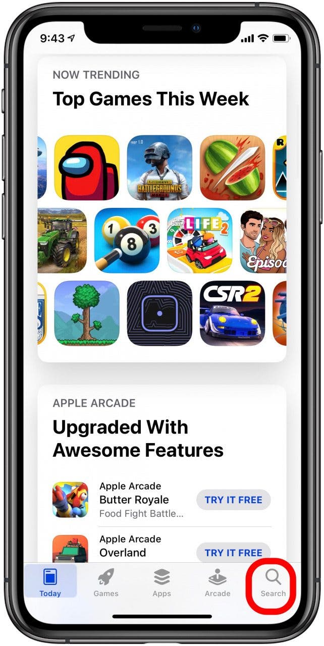 Suchen Sie im App Store nach einer App