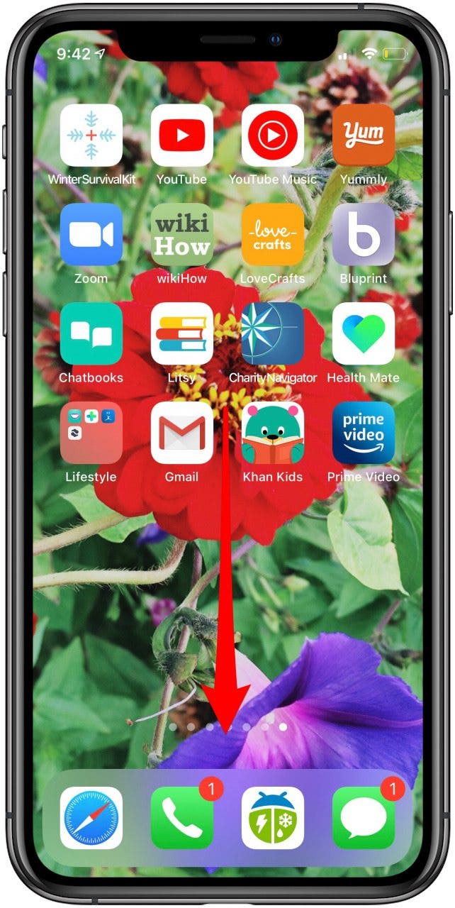Wischen Sie nach unten, um Siri zu öffnen und zu suchen