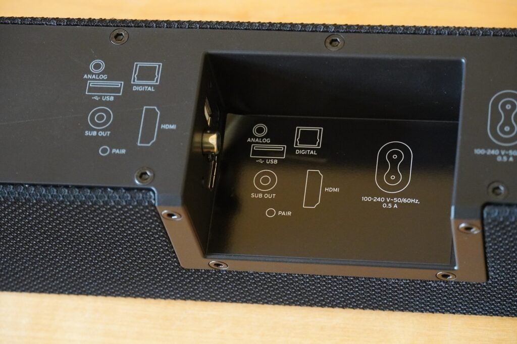 Anschlussbereich Klipsch Cinema 400