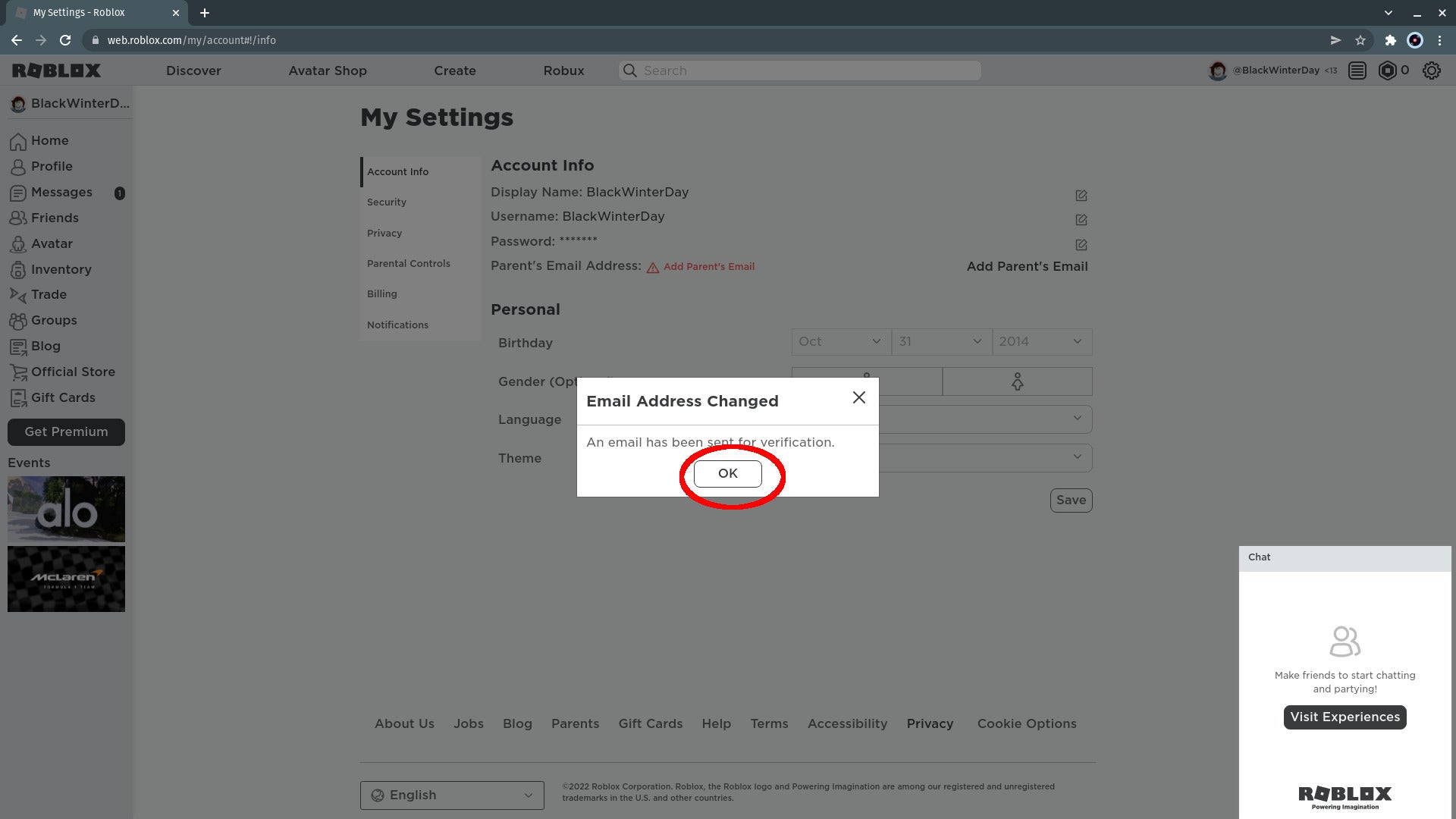 1647525410 210 So erstellen und verwalten Sie ein Roblox Konto unter 13 Jahren