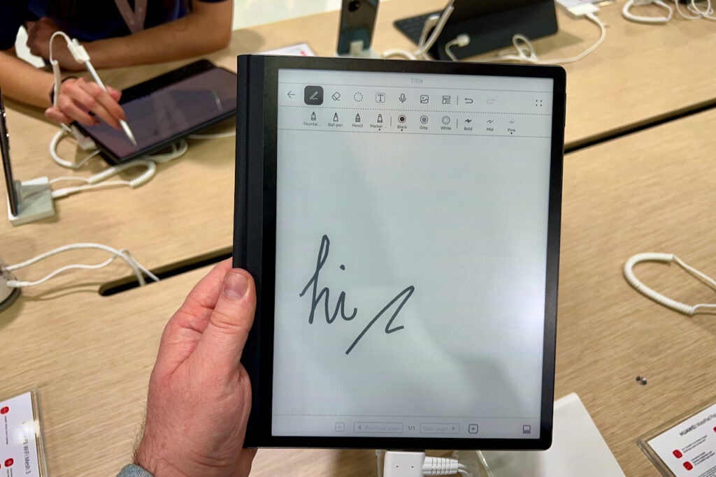Zeichnung auf dem Huawei MatePad Paper
