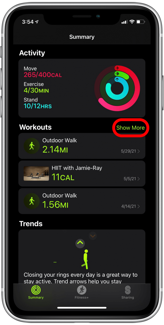 So sehen Sie den Trainingsverlauf der Apple Watch