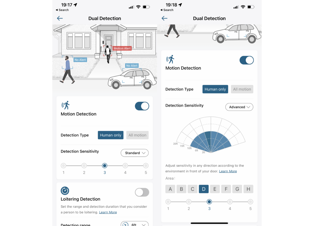 Eufy Video Doorbell Duale Bewegungserkennung