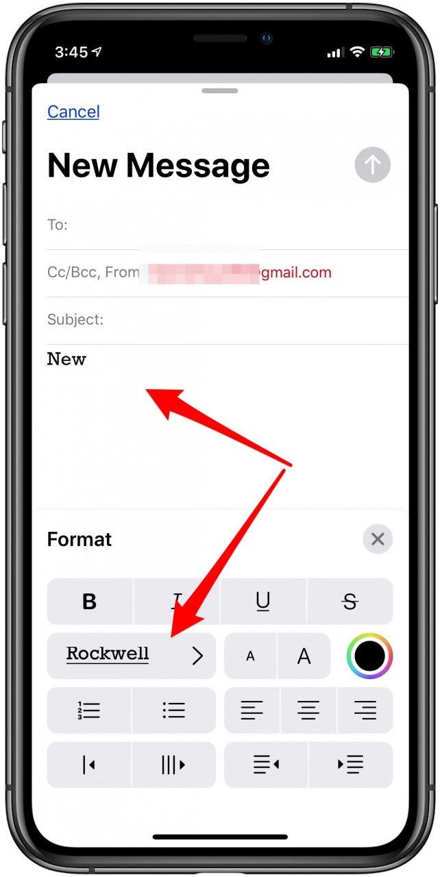 Verwenden Sie Ihre neue iPhone-Schriftart