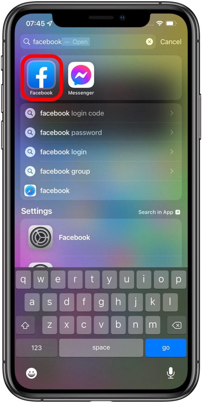 Wenn sich die App auf Ihrem Gerät befindet, wird das App-Symbol angezeigt. 