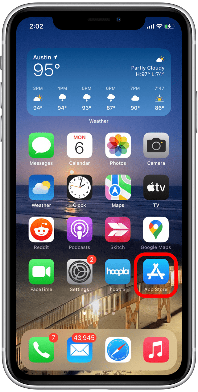 Öffnen Sie den App-Store