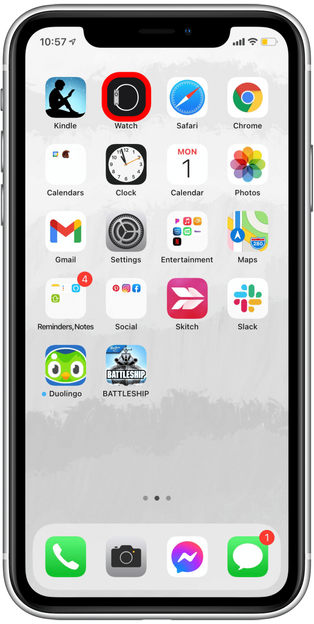 Öffnen Sie die Watch-App, um den Zoom auf der Apple Watch zu deaktivieren