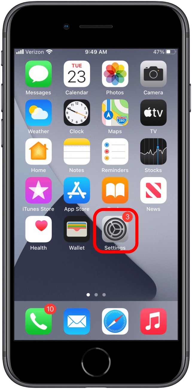 Einstellungen iPhone 8