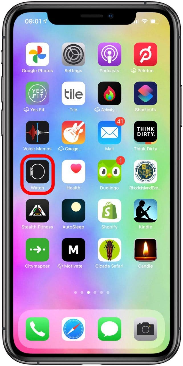 Öffnen Sie auf Ihrem iPhone die Watch-App.