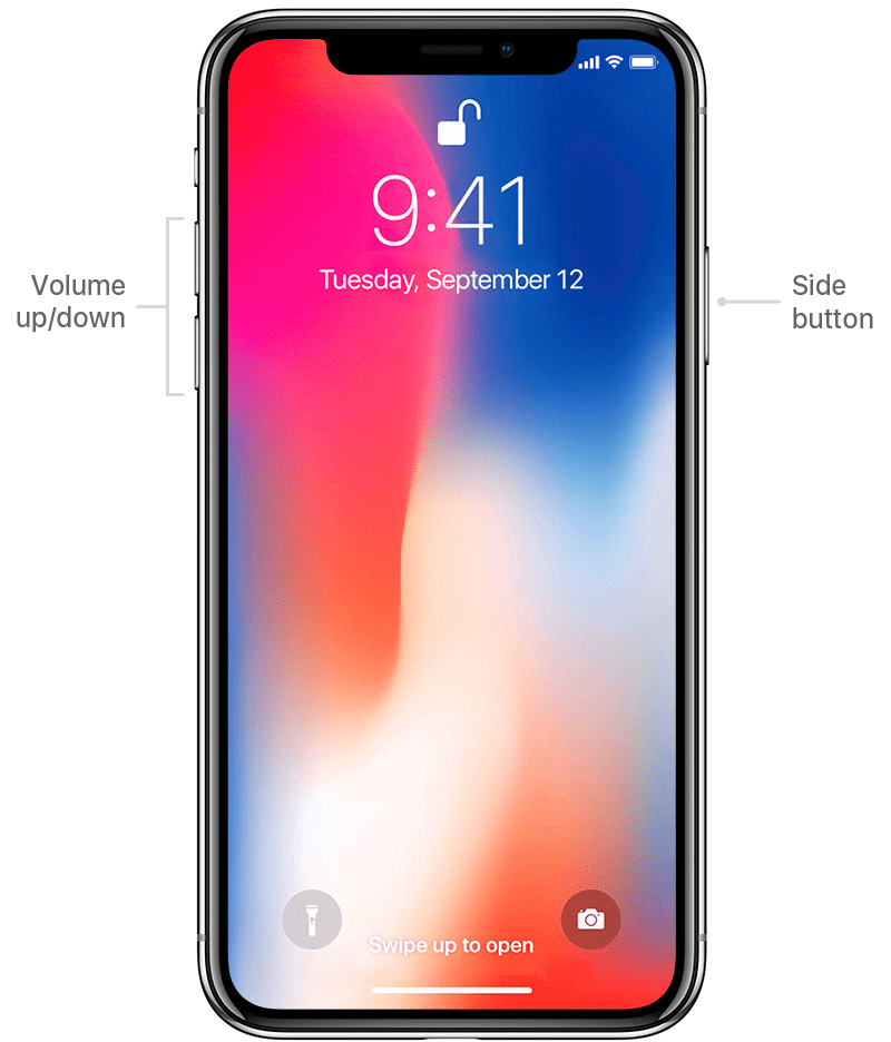 Seitentaste iphone x