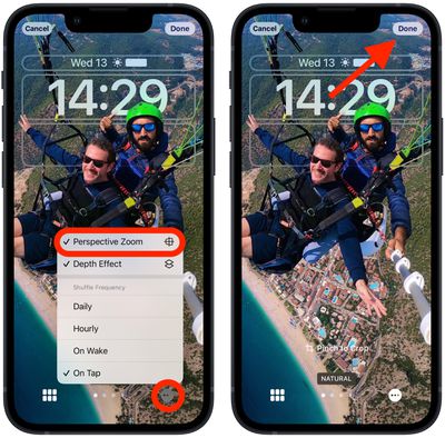 ios 16 Perspektivzoom deaktivieren