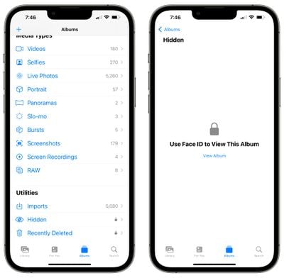 Fotos gesperrte Alben ios 16