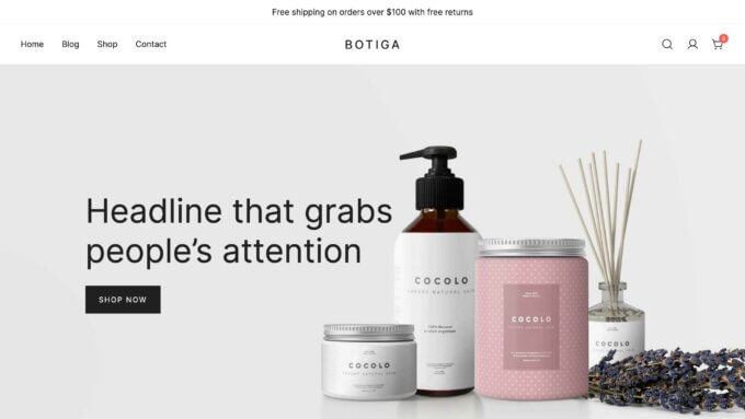 Das Themelocal Botiga-Theme.