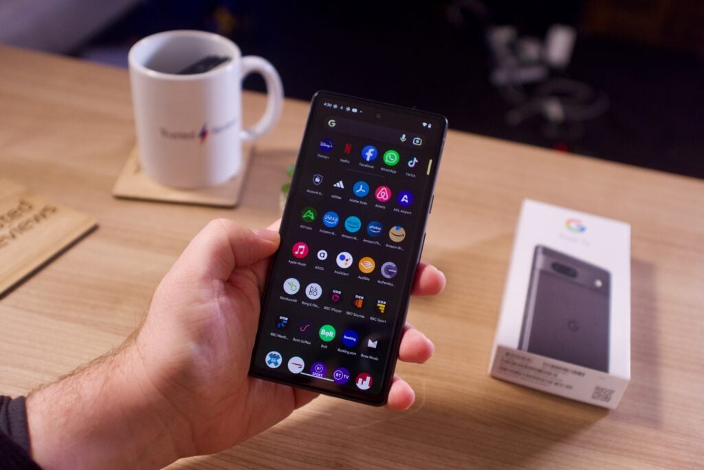 Google Pixel 7a Frontmenü Android