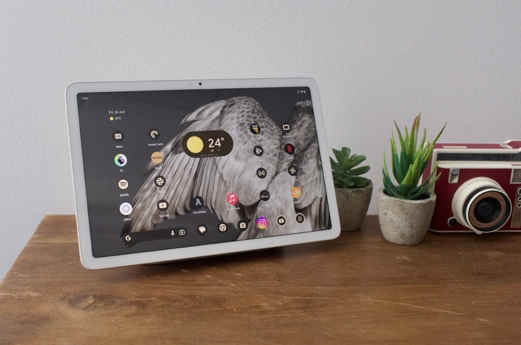 Startbildschirm auf dem Pixel-Tablet