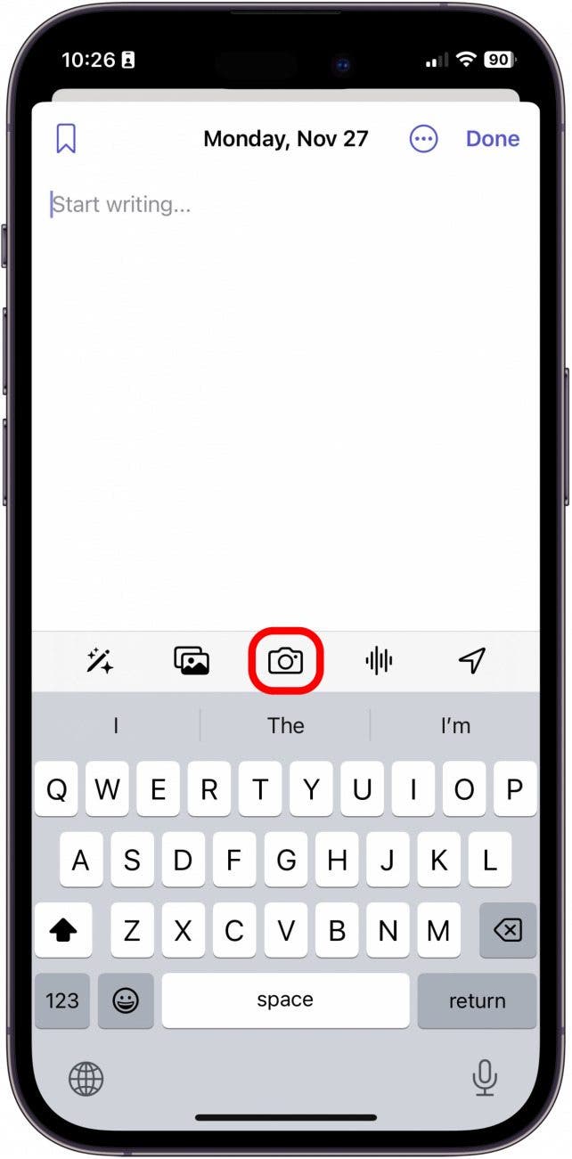 Tagebuch-App fürs iPhone