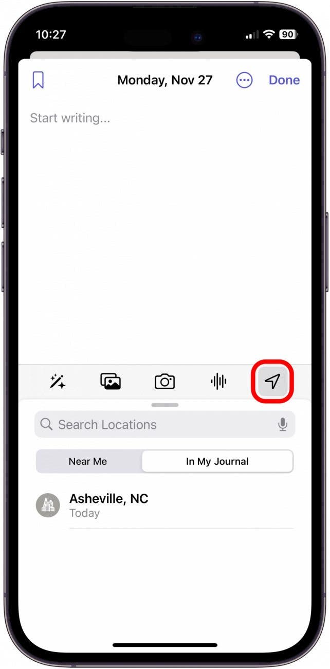 iPhone-Journaling