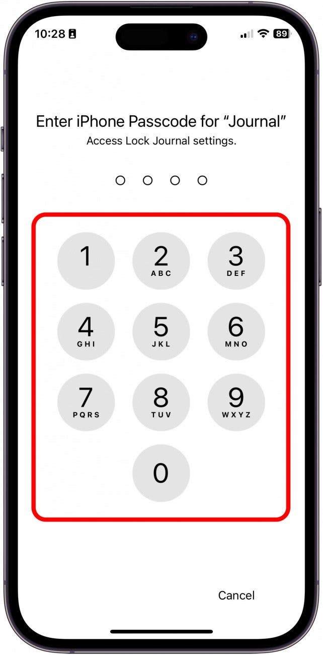 Tagebuch-App für iPhone