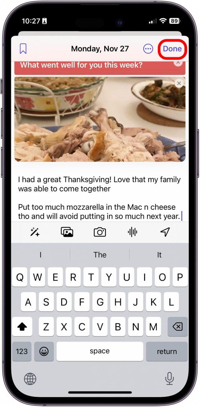 App-Journal für iPhone
