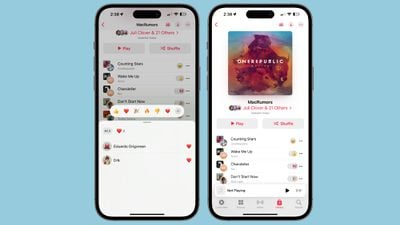 Emoji für die kollaborative Apple-Musik-Playlist