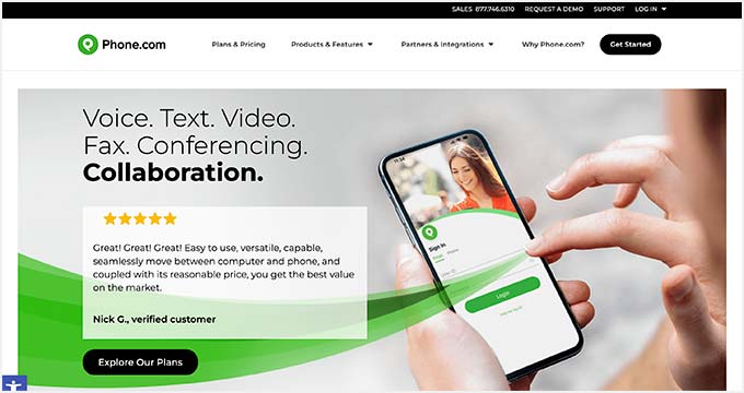 Phone.com VoIP-Telefondienst