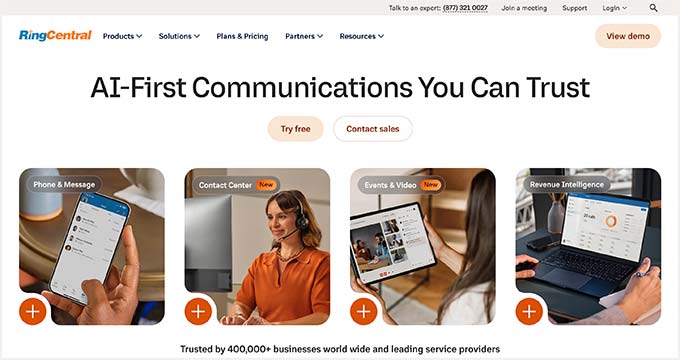 RingCentral VoIP-Telefondienst