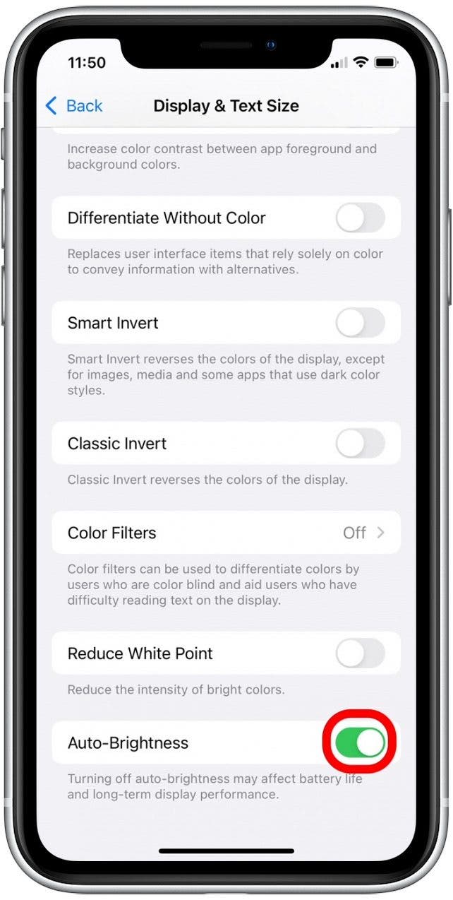 1704364611 643 Verhindern Sie dass das iPhone gedimmt wird Schalten Sie den