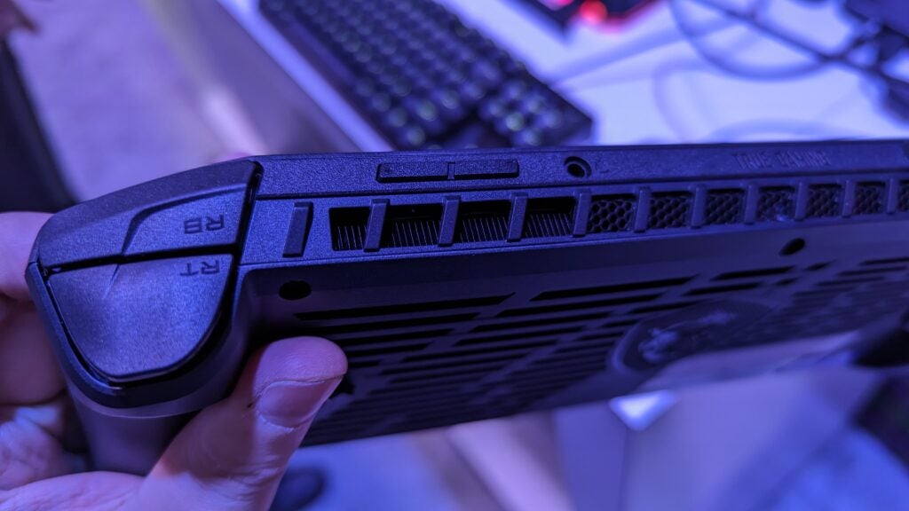 MSI Claw-Top-Stoßfänger und Auslöser
