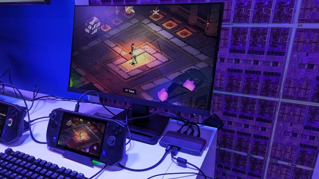 MSI Claw an externen Monitor angeschlossen