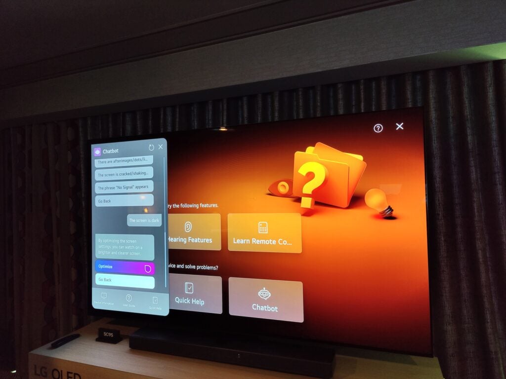 LG OLED65C4 ChatBot