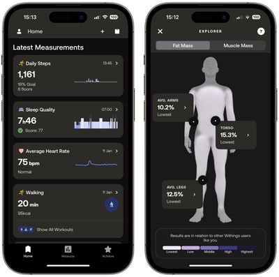 Withings Mate-App