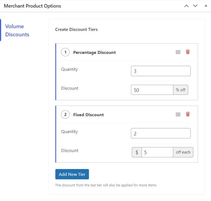 Merchant Pro: Fester und prozentualer Rabatt