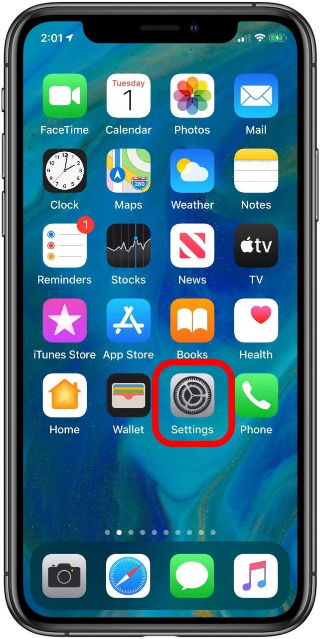 Symbol der App „Einstellungen“.