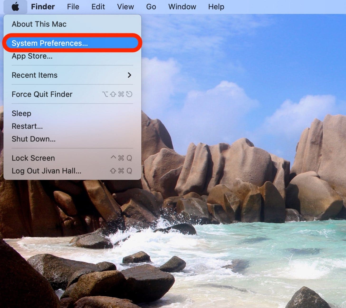 So verwenden Sie Mac Hot Corners Schritt 2 – Systemeinstellungen