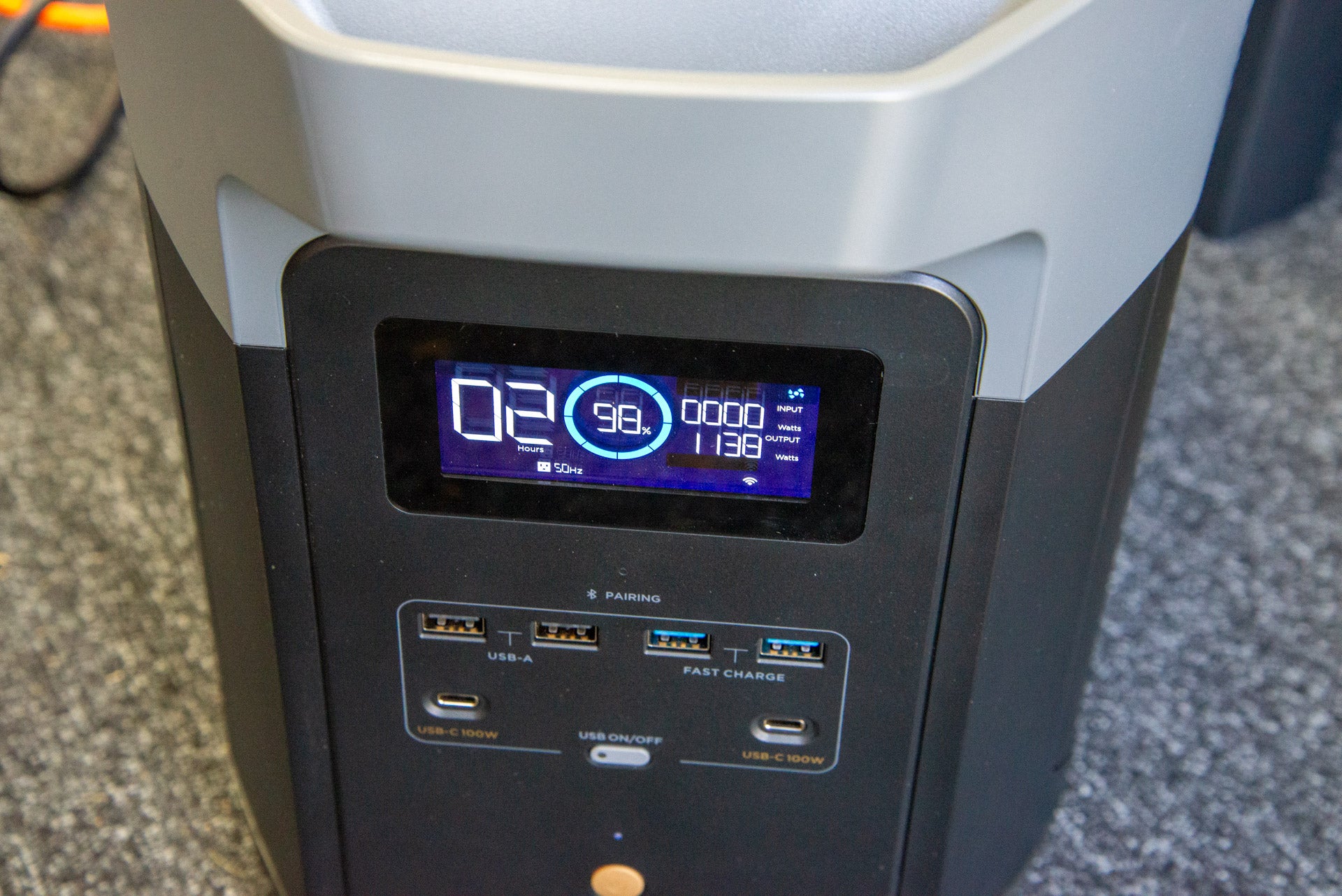 EcoFlow Delta 2 Max-Bildschirm