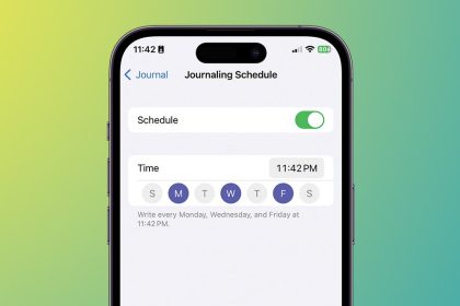 1706284170 So erstellen Sie einen Zeitplan in der Journal App