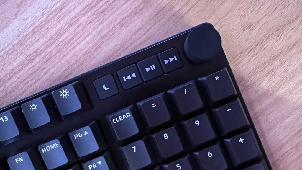 Der Medienbereich des Das Keyboard MacTigr.