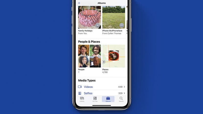 So aendern Sie eine Miniaturansicht im Personenalbum auf dem iPhone