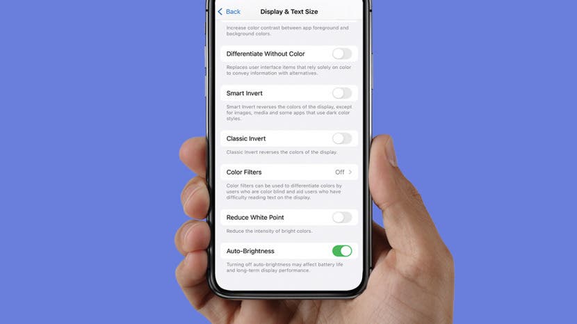 Verhindern Sie dass das iPhone gedimmt wird Schalten Sie den