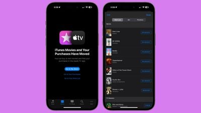 iTunes-Filme Wunschliste iOS 17 3